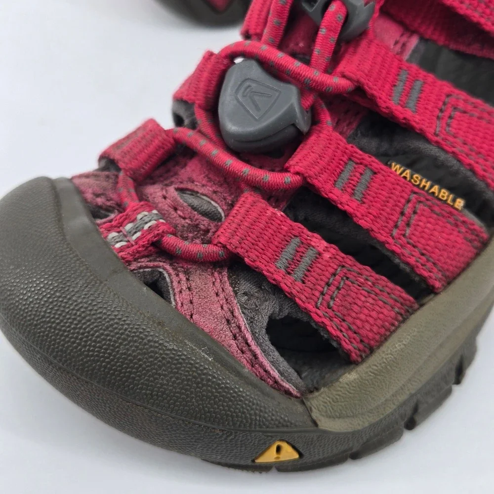 Keen Newport H2 Bright Hot Pink Grey Water Sandals Kids Toddler SZ 8 Waterproof